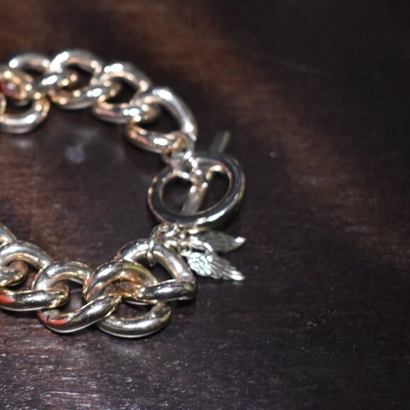 Victoria's Secret Chunky Gold Chain Bracelet - Picture 4 of 11